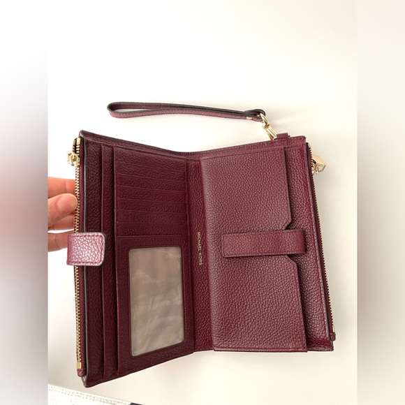 Michael Kors Red Adele Wallet/Wristlet - Picture 4 of 9